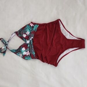 New Burgundy One Piece Size M